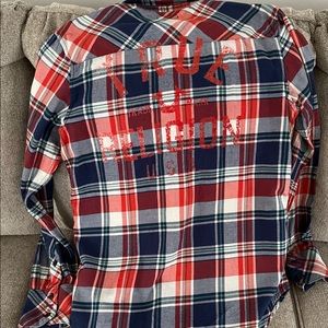 True Religion cotton plaid shirt